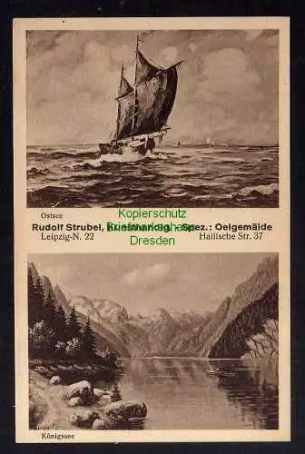 124069 AK Leipzig Kunsthandlung für Oelgemälde um 1925 Rudolf Strubel