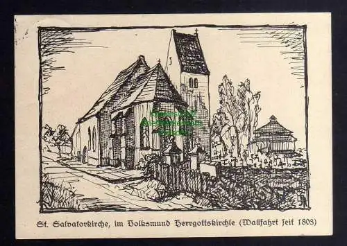 124338 AK Höchstädt an der Donau 1931 St. Salvatorkirche Herrgottskirche