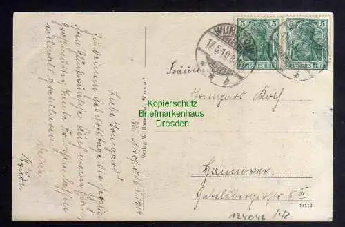 124046 AK Wunstorf Reserve Lazarett Hotel zum Ritter 1919