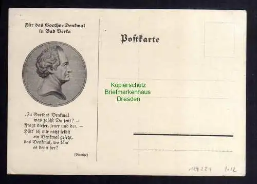 124281 AK Bad Berka Für das Goethe Denkmal Gesellschaftshaus um 1930
