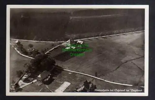 124072 AK Kottenheide bei Schöneck im Vogtland Luftbild Fotokarte um 1935