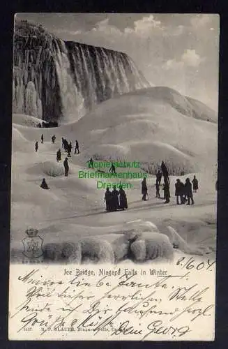 123972 AK Canada Niagarafalls 1904 Ice Bridge Winter