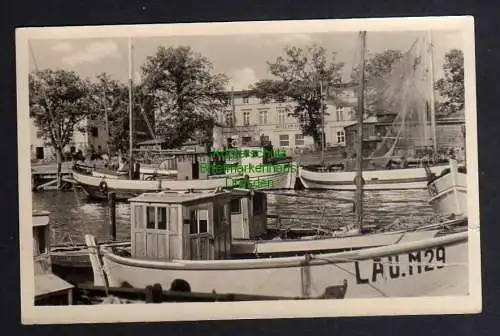 124178 AK Lauterbach Rügen Hafen 1958 Hotel am Hafen