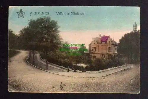 124123 AK Verviers Villa des Minieres 1917