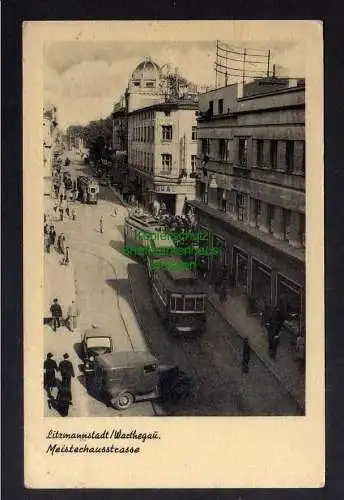 123806 AK Litzmannstadt Warthegau Lodz Meisterhausstrasse um 1940