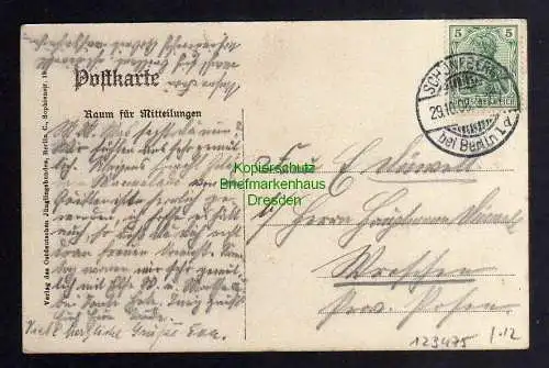 123475 AK Berlin Schöneberg 1908 Schöneberger Jünglings Verein Sophienstr. 19