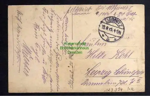 123394 AK Liegnitz Die Heringsbuden 1915 Feldpost