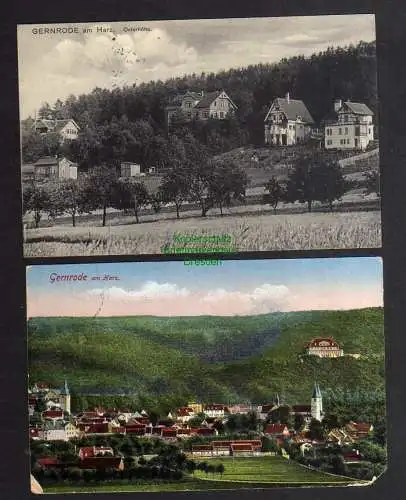 122596 2 AK Gernrode am Harz 1918 Osterhöhe Feldpos