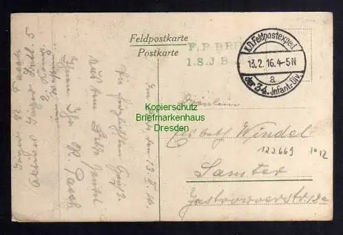 122669 AK Stenay Kronprinzenstr. 1916 Feldpost