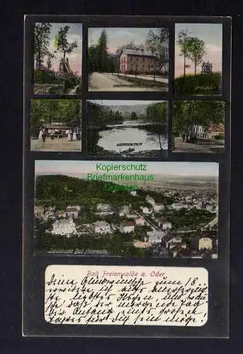 123080 AK Bad Freienwalde Oder 1905 Gasthaus Grüne Tanne Wilhelms Blick Baa See