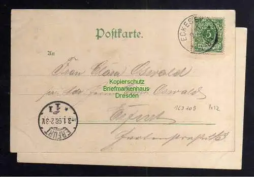 123209 AK Herdecke a. d. Ruhr Litho 1898 Hotel Zweibrücker Hof Teufelskanzel