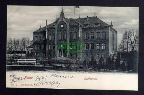 123352 AK Peine Realschule Vollbild 1902