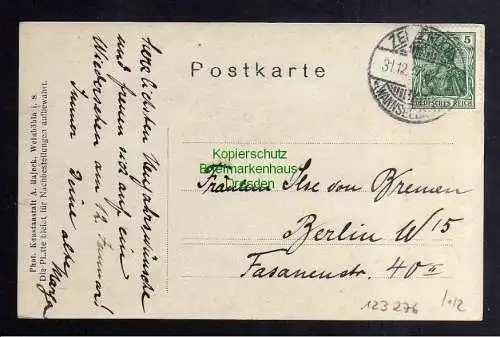 123276 AK Berlin Zehlendorf Fotokarte Wohnhaus 1907