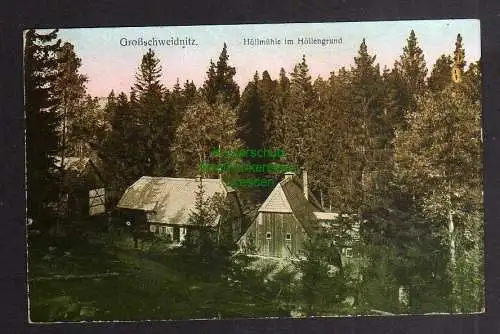 123033 AK Großschweidnitz Höllmühle im Höllgrund 1933