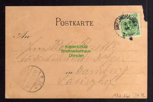 122261 AK Amelinghausen 1899 Federlitho Vorläufer Gasthof