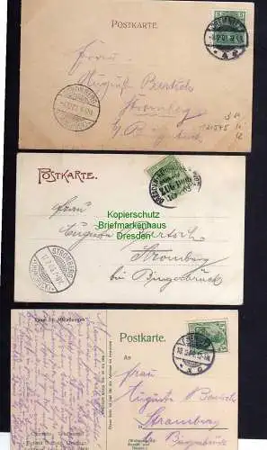 121575 3 AK Chemnitz 1906 Totalansicht Börse Beckerdenkmal 1903