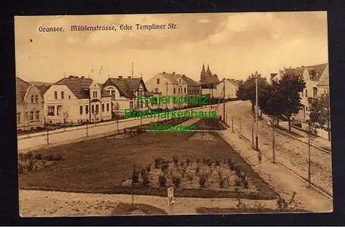 121724 AK Gransee 1910 Mühlenstrasse Ecke Templiner Strasse