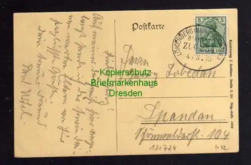 121724 AK Gransee 1910 Mühlenstrasse Ecke Templiner Strasse
