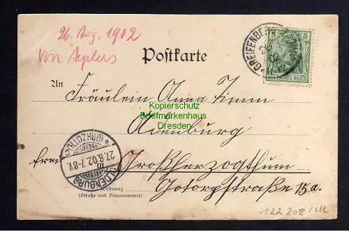 122208 AK Greiffenberg i. Pom. See panorama Wasserfall 1899