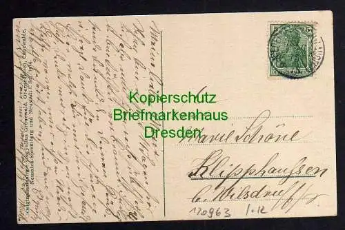 120963 AK Valtental Niederneukirch 1915 Valtenberg Georgenbad Elisabet Stiftung