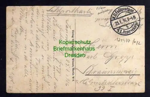 121477 AK Piaski Hauptstrasse 1916 Feldpost