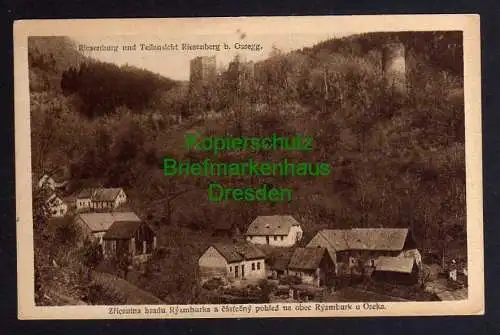 121196 AK Ossegg Osek Riesenburg Riesenberg Alte Burg 1928