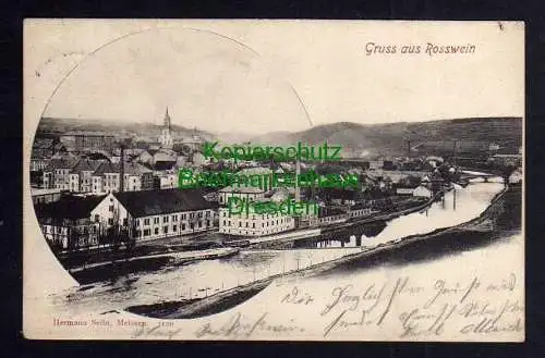 121098 AK Rosswein 1901 Panorama Verlag Hermann Seibt Meissen