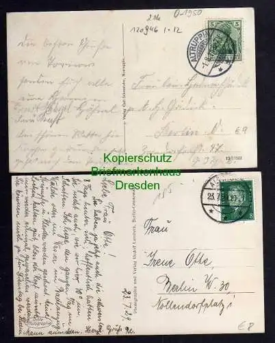 120946 AK Ruppiner Schweiz Boltenmühle am Tornow See 1929 und 1913