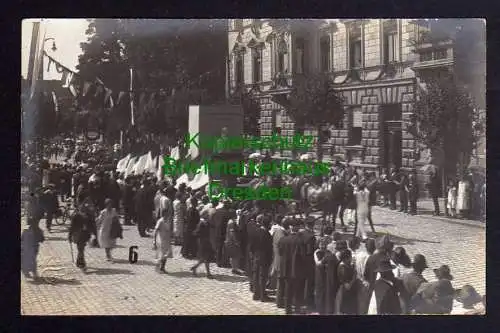 121208 AK Bamberg Festzug der Turnerschaft um 1910 Prägestempel des Fotografen M