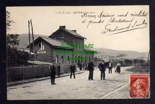 121381 AK Desvres Deveren Bahnhof La Gare 1909