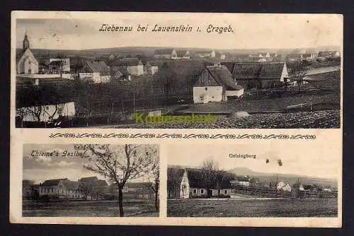 120233 AK Liebenau bei Lauenstein 1909 Thiemes Gasthof Geisingberg