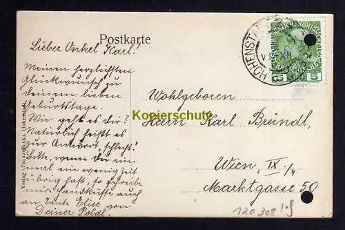 120308 AK Hohenstadt um 1910 K. k. Staats Gewerbeschule