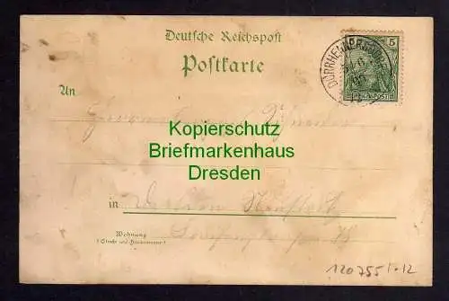 120755 AK Dürrhennersdorf Litho 1900 Kirche Schule Neuschönberg Pfarrhaus