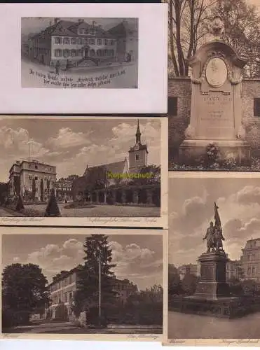 120191 5 AK Weimar Ettersburg Kriegerdenkmal Altenburg Charlotte von Stein Grab