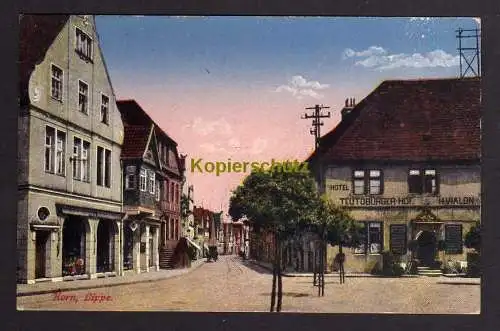 120471 AK Horn Lippe um 1925 Hotel Teutoburger Hof Horn-Bad Meinberg