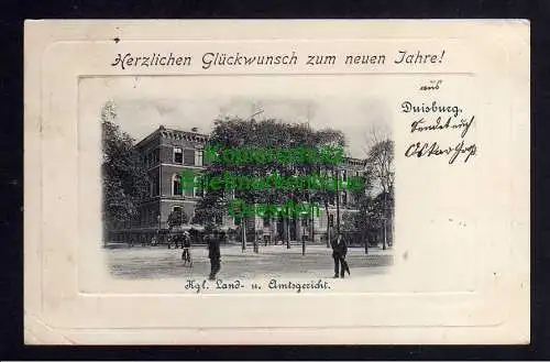 120706 AK Duisburg 1900 Kgl. Land- und Amtsgericht