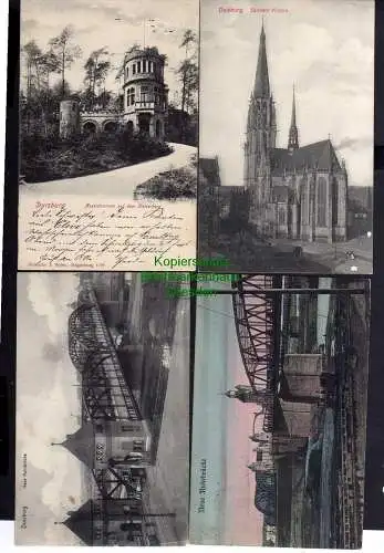 120709 8 AK Duisburg Ruhrort Schifferbörse 1921 Ehrenfriedhof Kaiserberg Hafen 1