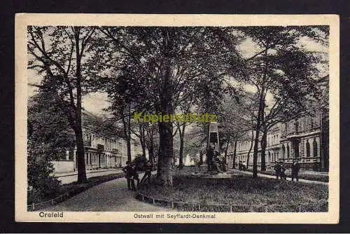 120417 AK Crefeld Krefeld 1918 Ostwall mit Seyffardt Denkmal