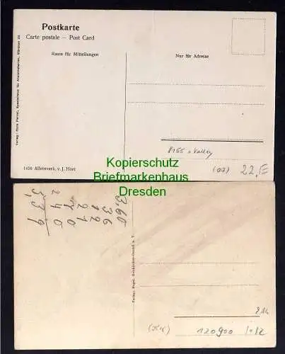 120900 2 AK Darching Künstlerkarte um 1910 Valley Bruckmüller im Mühltal