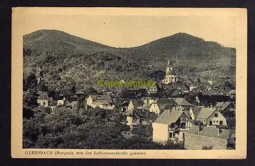 120451 AK Gernsbach Murgtal von der Loffenauerstraße gesehen