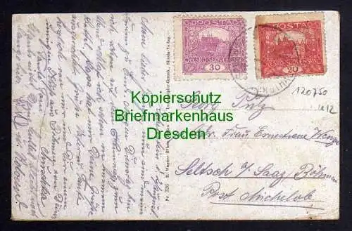 120750 AK Bergwarte Rabenstein in Böhmen um 1920