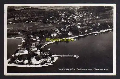 120447 AK Wasserburg am Bodensee 1937 Luftbild Fotokarte Fliegeraufnahme