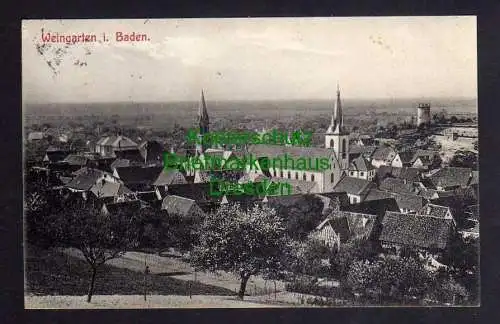 120789 AK Weingarten in Baden 1907 Verlag Karl Nicolaus