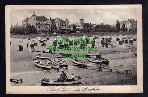 119573 AK Seebad Swinemünde Strandleben 1927