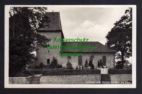 119698 AK Bornum am Harz Kircheum 1935 Fotokarte