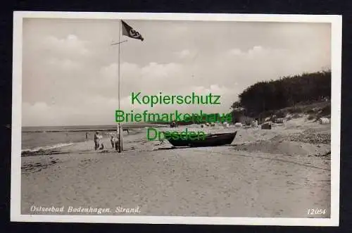 119768 AK Bodenhagen Bagicz Pommern Fotokarte Strand um 1935