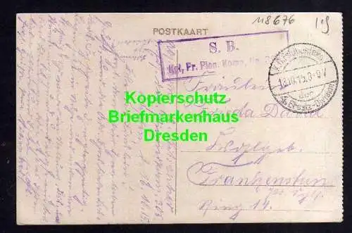 118676 AK Zonnebeke 1915 Feldpost Au Repos Kirche Dorfstraße