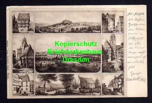 118595 AK Alt Alsfeld 1902 Hospital Friedhof Rathaus Amtshof Weinhaus