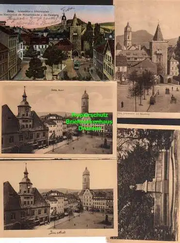 118314 5 AK Jena 1921 Johannistor Johannisplatz Schillerdenkmal Markt