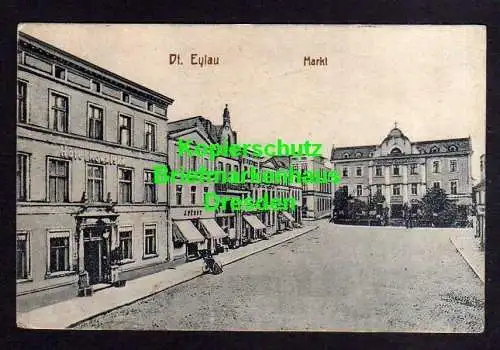 118351 AK Deutsch Eylau Ilawa Westpreußen 1917 Markt Hotel Kowalski